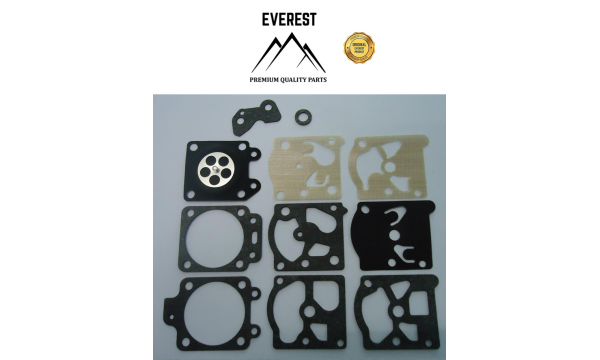 MEMBRĀNU KOMPLEKTS WALBRO D20WAT PIEMĒROTS HUSQVARNA 36, 40, 41, 45, 51, 55, 136, 141, 225R, 235R, 232R, 240RX, 335XPT PIEMĒROTS PARTNER 350S, 351, 360S, 370, 391