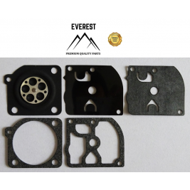 KARBIURATORU MEMBRĀNU KOMPLEKTS ZAMA GND35 PIEMĒROTS DOLMAR P34, PS36, PS41, PS45 MAKITA DCS34, HUSQVARNAI 343F, 343R, 345FX, 345R, 345RX STIHL 021, 023, 025