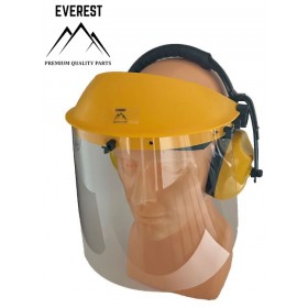 Aizsargājošs sejas aizsargs ar austiņām