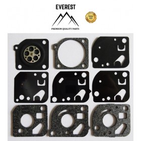 KARBURATORA DIAFRAGMAS KOMPLEKTS ZAMA GND-18 PIEMĒROTS HUSQVARNA 125B, 125BX, 125BVX, 125R, 128C, 128CD, 128L, 128RJ EFCO JET300, JET400 HOMELITE F2020, ST155