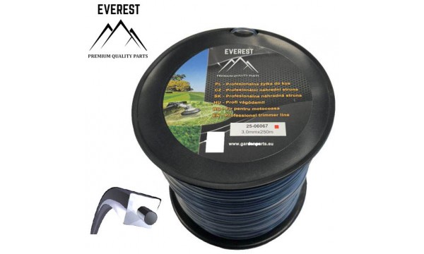 Aizvietojošā stīga DUAL POWER LINE 3,00mm 250M EVEREST